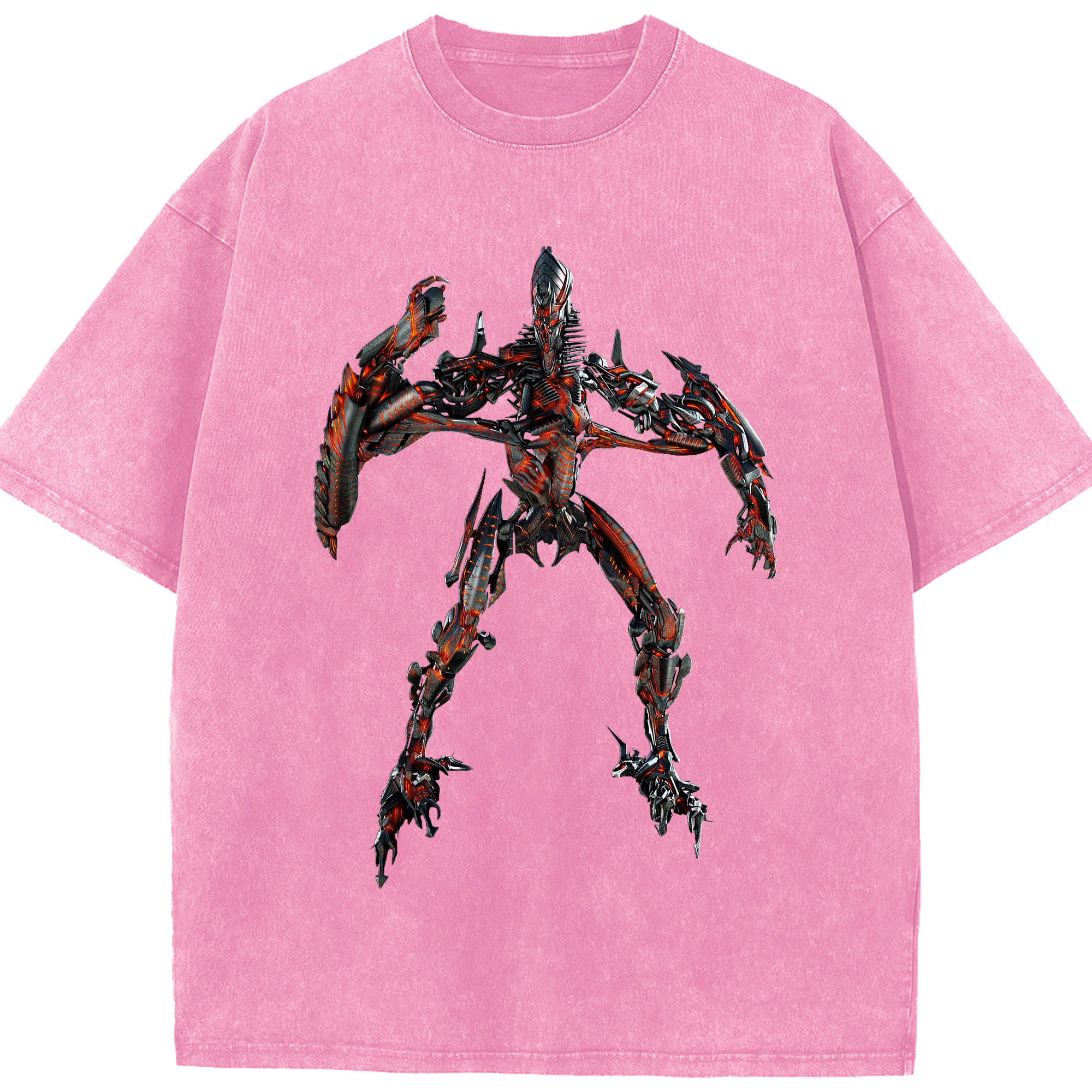 （画像用）  綿100% ヴィンテージ風 半袖Tシャツ（フロントプリント）
